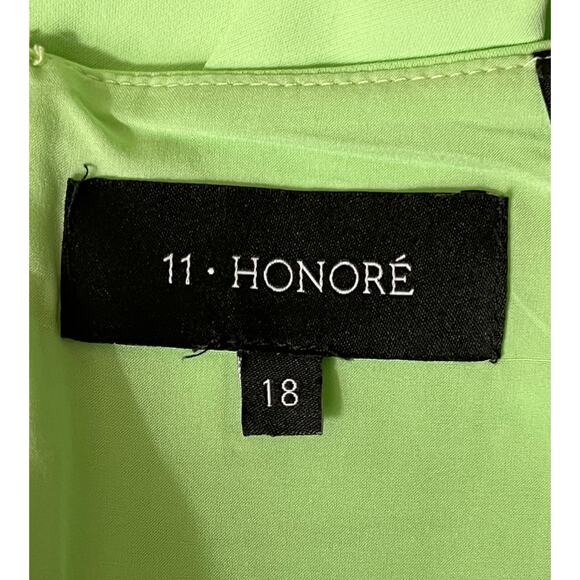11 Honore dress Solange one shoulder midi light green size 18 - Picture 6 of 9
